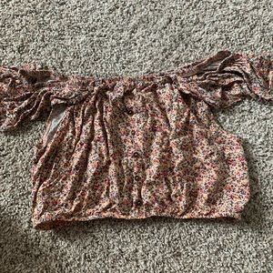 Off the shoulder crop top